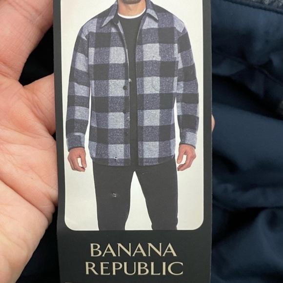 Banana Republic Men's Heritage Shirt Jacket, Blue NEW with tags - Picture 9 of 11